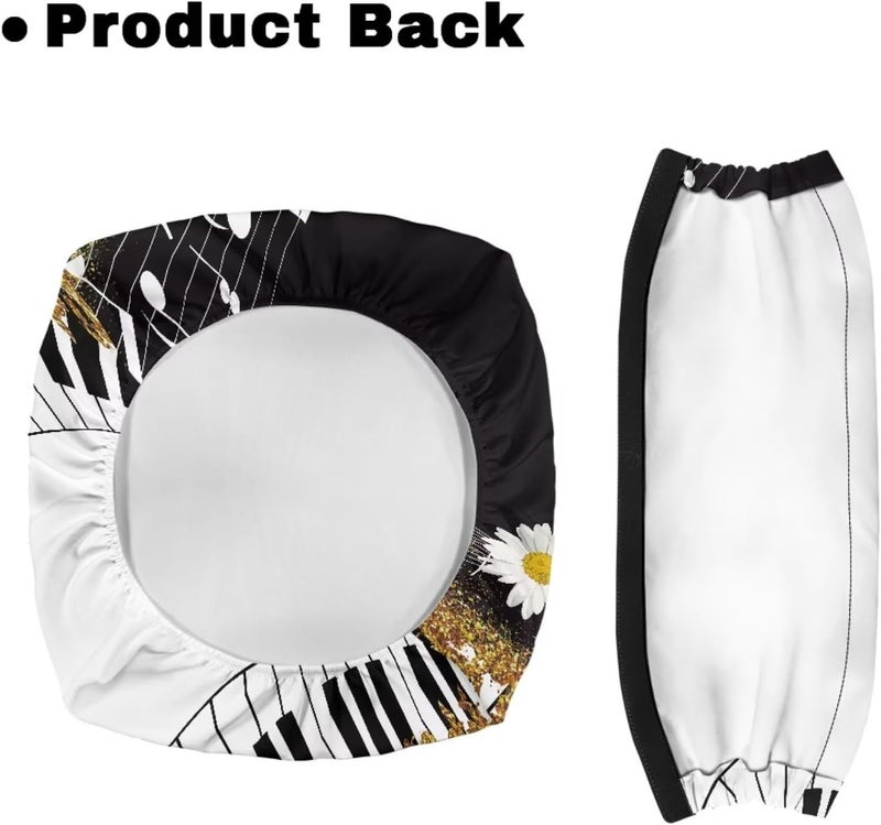 LedBack Daisy Rollator Walker Seat Cover Music Note Print Walker Accessories Walkers for Seniors Accessories Protective Cover - Image 4